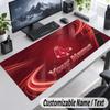 Custom Name Text Mouse Pad Boston Red Sox Personalized Desk Pad For Work And Gaming