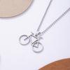 2pcs Stainless Steel Mountain Bike Necklace Bead Necklace