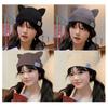 Casual Cotton Cat Ears Landlord Hat Adjustable Solid Color Beanie Hat Brimless Hip Hop Docker Cap Spring Summer