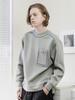 Custom Us Volume Stitch Line Oversized Sweatshirt Cxs24Skmt301 Gry