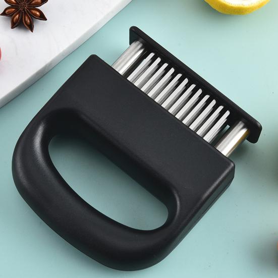 48-Needle Meat Tenderizer with Ergonomic Handle Stainless Steel Steak Needle Tool for Breaking Connective Tissue Fast Marinating Essential Kitchen