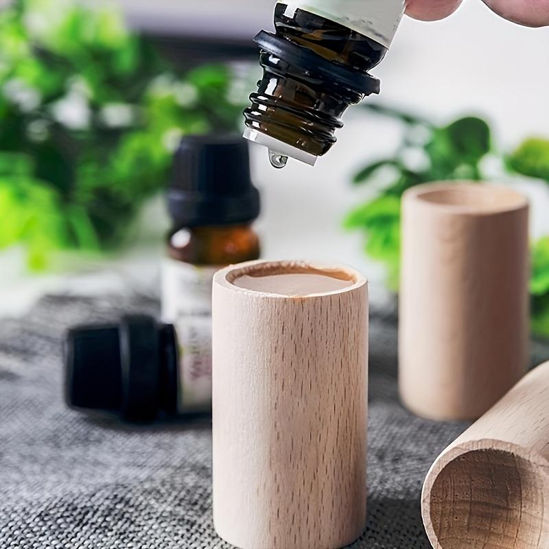 Wooden Aroma Diffuser Suitable For Homes, Offices, And Cars - Portable Solid Wood Decoration, Minimalist Design, Home Decor
