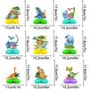 9Pcs Dinosaur Honeycomb Centerpieces,Dino Party Table Decorations For 1 2 3 5 Year Old Girls Boys