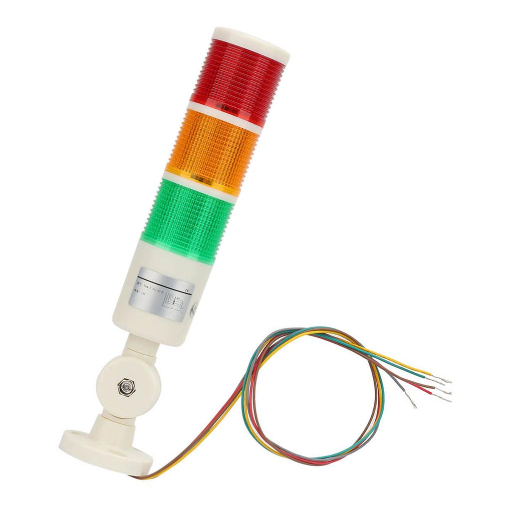 Red OrangeGreen CNC Machine Warning LED Indicator Alarm Signal Light with Buzzer Sound 24VDC