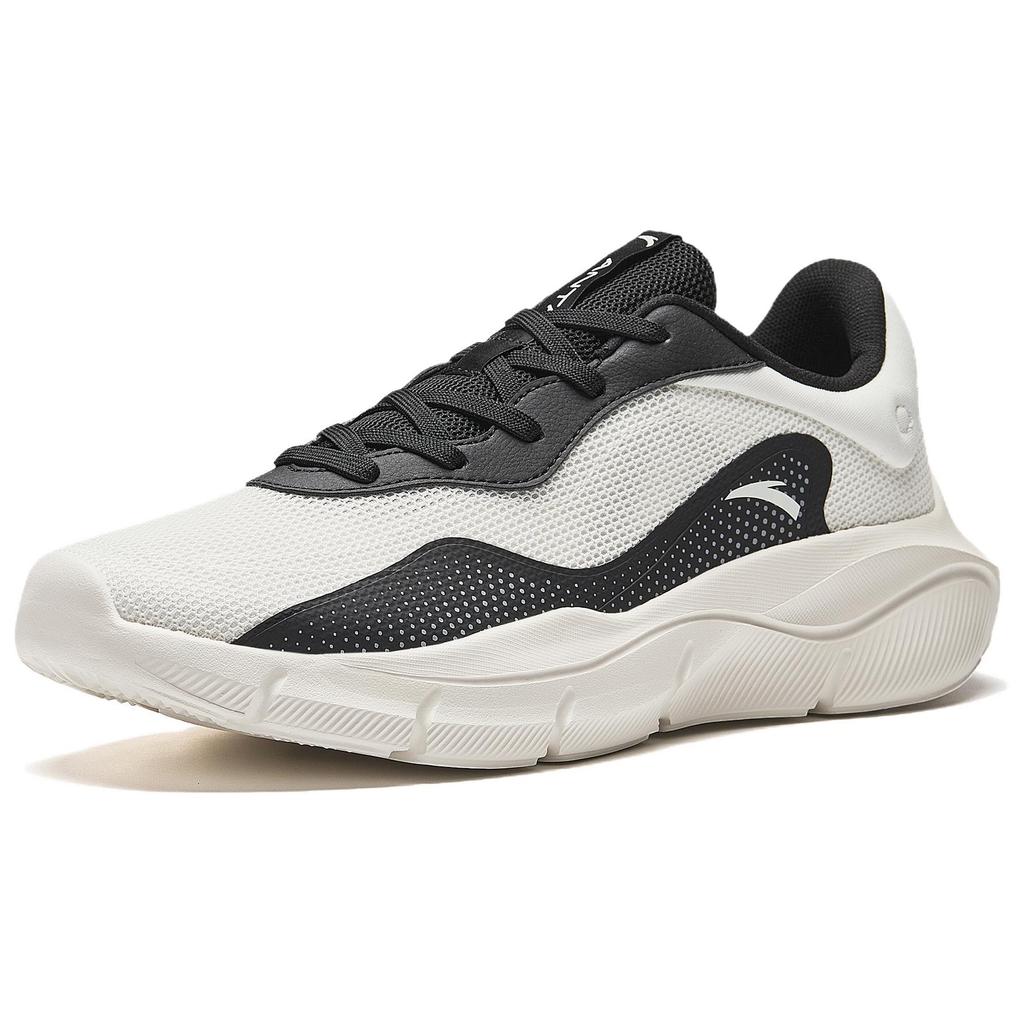 New Anta Cushioning And Breathable Low Top Training Running Shoes Men's Black White 112437701S-11