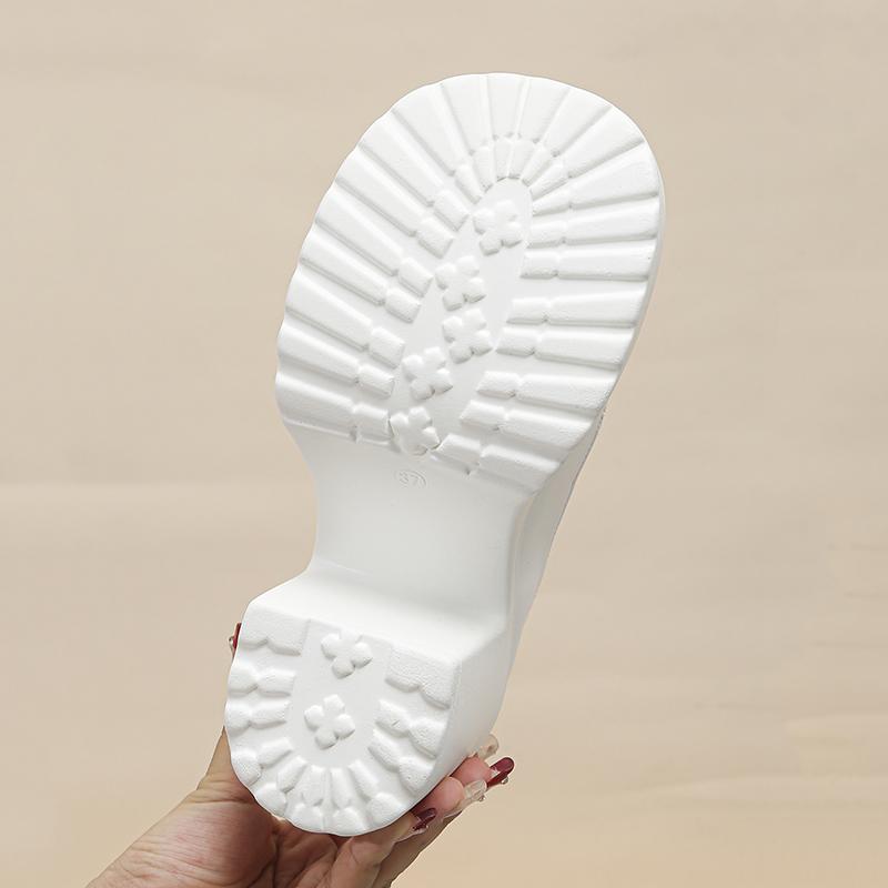 fashion White Super High Heels Mary Jane Shoes for Women Patent Leather Chunky Platform Pumps Woman Gothic Buckle Strap Lolita Shoes