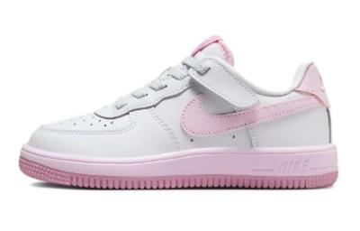 Leather Comfortable Low Top Kids' Skateboarding Shoes White Pink Kids' FN0237-100