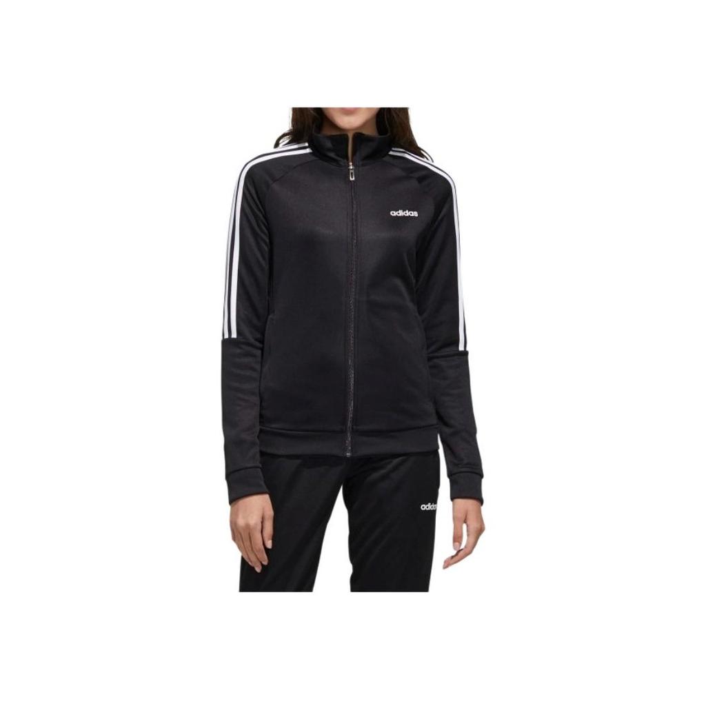 Adidas Stand Collar Casual Sports Jacket Unisex Jacket Black FL0170