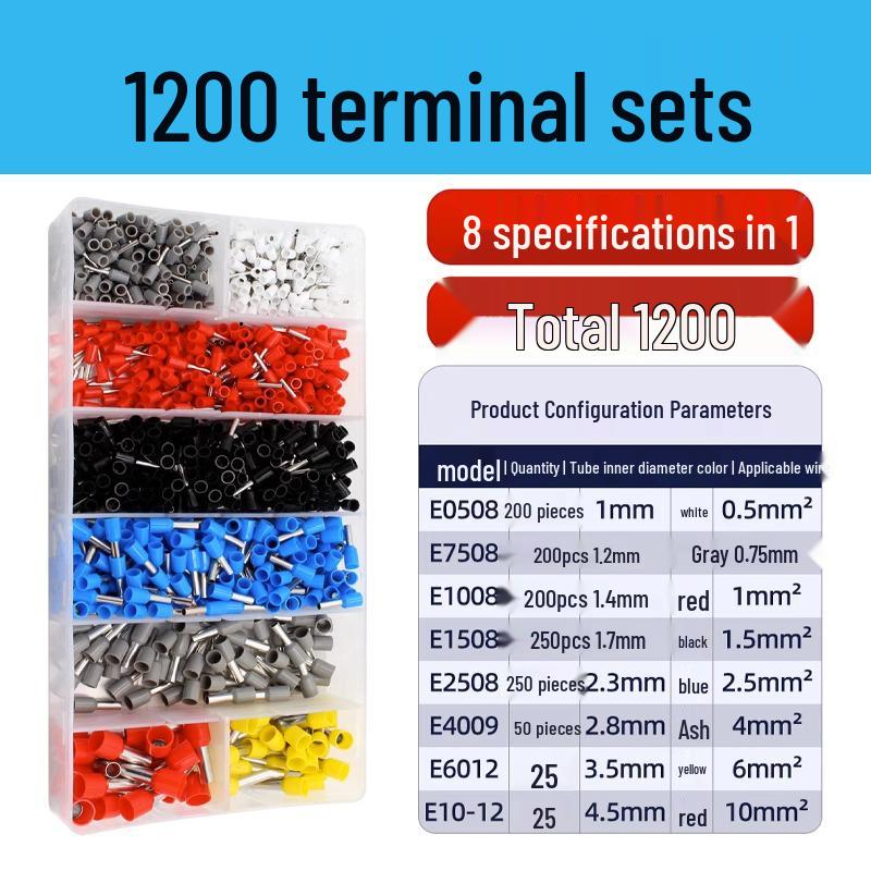 HSC8 6-4A European Ratchet Crimping Pliers Set with Manual for Labor-Saving Cold Crimping