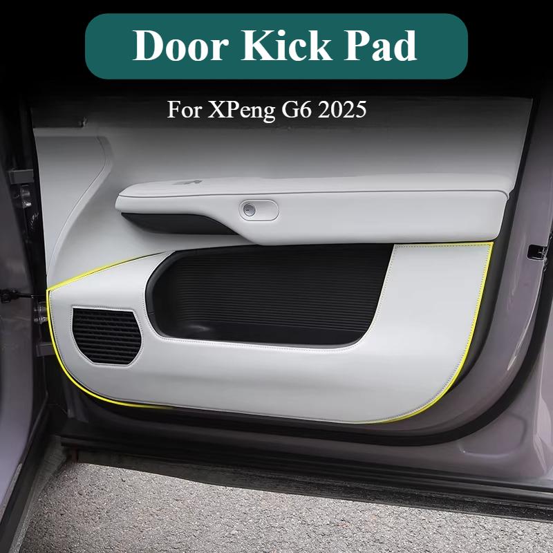 For XPeng G6 2025 Car Door Kick Pad Scratch-Resistant Auto Door Protector Pad