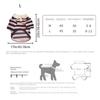 Small Dog Shirts Casual Striped Outfits With Collar Breathable Dog Clothes For Photography Birthday Holiday Party Outdoor Travel