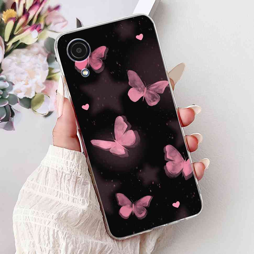 For Samsung A03Core Case Soft Silicone Cute Heart Painted Cover Case For Samsung Galaxy A03 Core SM-A032F TPU Fundas Capa