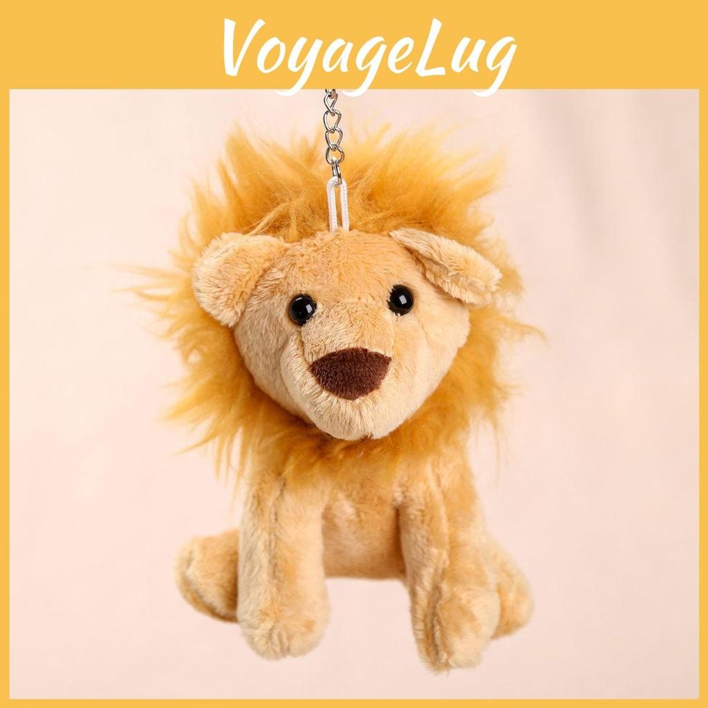 Animal Lion Plush Pendant Doll With Fluffy Hair For Backpack Decor Ideas Gift