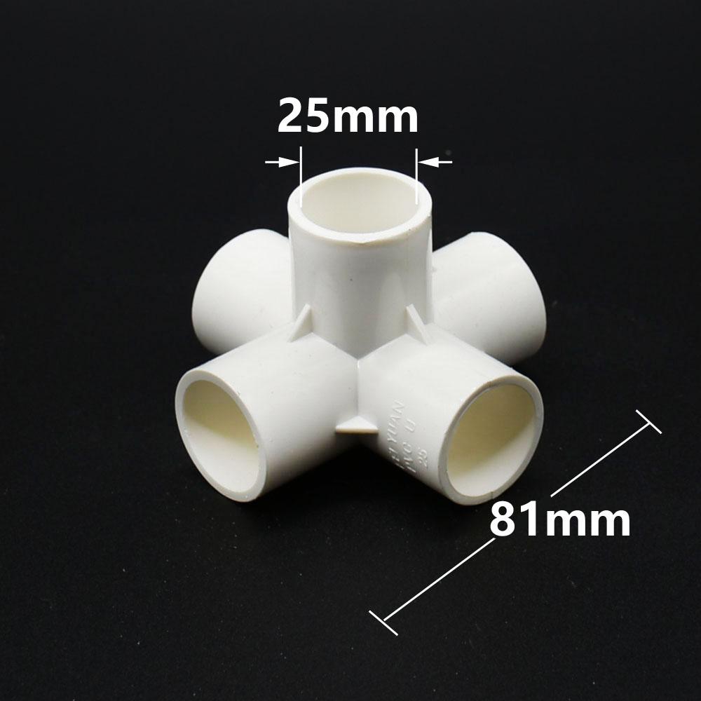 20/25/32/50mm PVC Connector 3/4/5-way Plastic Coupler Three-DimensionalWater Supply Pipe Fittings DN15/20/25/40