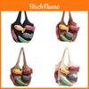 Borsa Tote Casual in Cotone da Donna con Design Intrecciato e Apertura Superiore per Uso Quotidiano