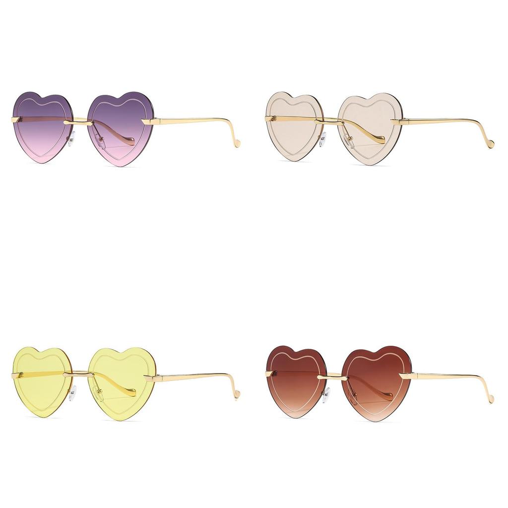 Womens Heart Shaped Sunglasses Uv400 Polarized Outdoor Fashion Accessory For Summer