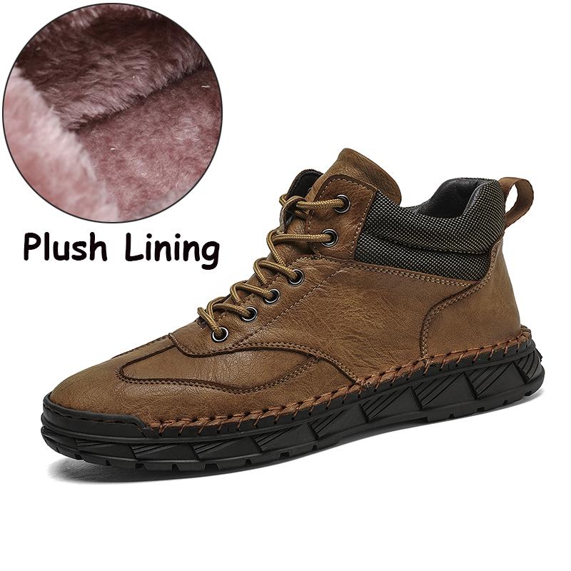 Large Size 39-48 Men's Shoes Leather Flats Outdoor Men Sneakers Breathable Male Casual Shoes
