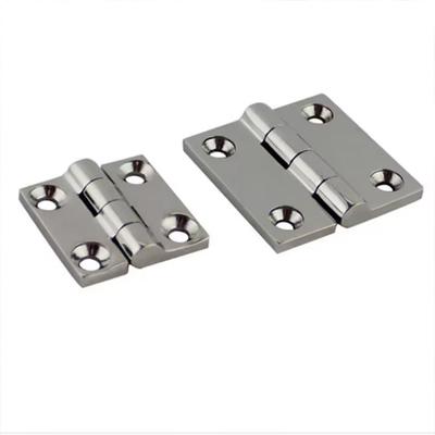 Charnière à paumelle en acier inoxydable 38/40/50 mm Coulée solide avec 4 trous Charnières de bateau Robuste Poli miroir Charnière de porte de placard de trappe