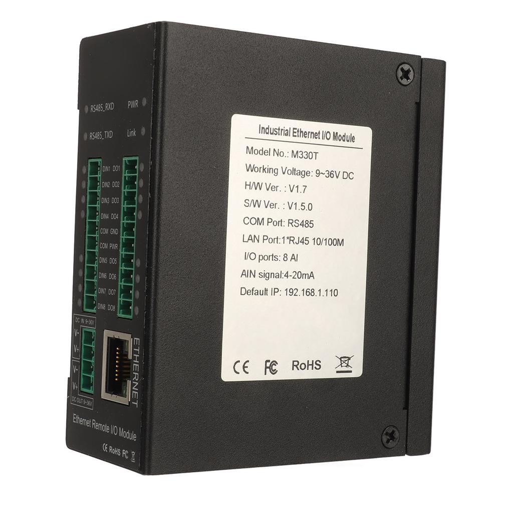 Industrial Ethernet Remote IO Module Network IO Controller Modules Anti Reverse Connection with