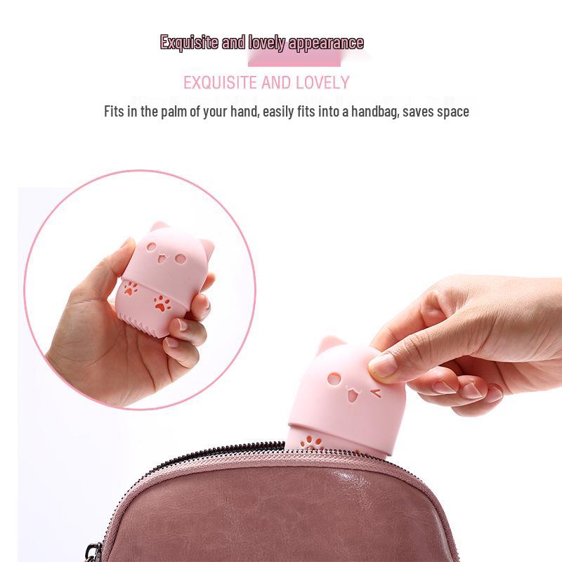 Silicone Makeup Sponge Holder - Moisture & Dust-Proof Storage Box
