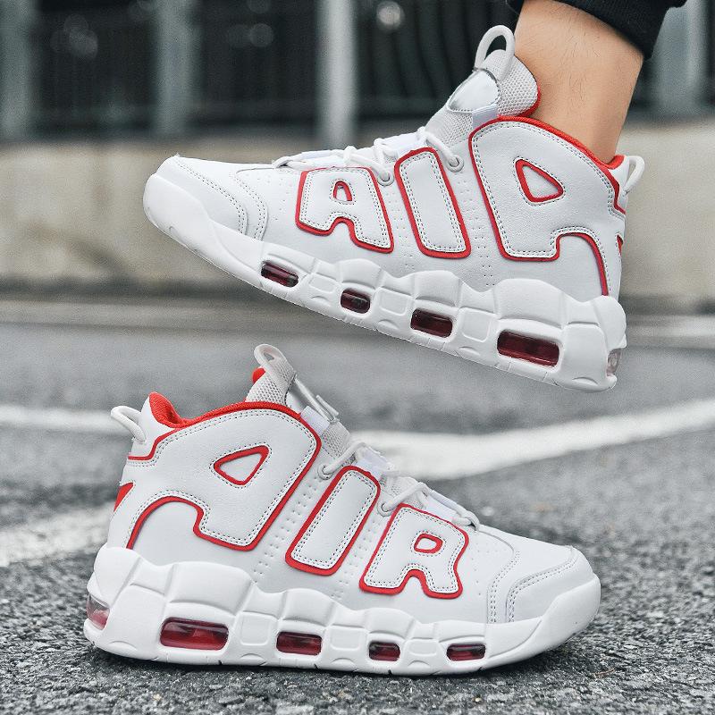 Pippen Air Large Size Basketball Shoes High-top Casual Men Women Air Cushion Youth Sports Sneakers