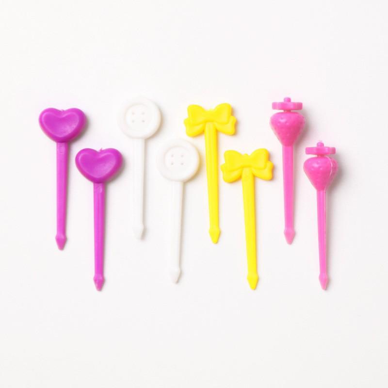 Creative Cartoon Animal Fruit Forks for Kids – Cute, Plastic Bento Picks for Household & Kitchen Use