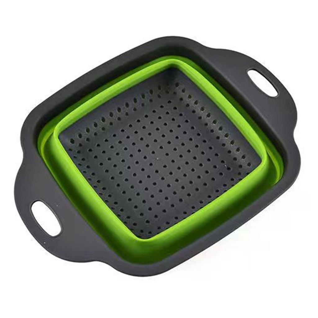 Folding Collapsible Colander Easy Storage Draining Safe Colander Strainer for Vegetable Kitchen