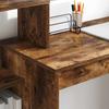 Desk Smoked Oak 100 x 40 x 90 cm Engineered Wood