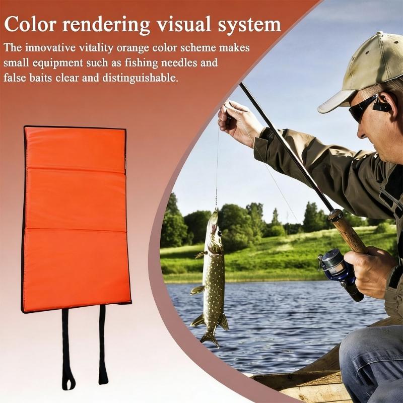 Foldable Fishing Unhooking Protective Pad With Quick Drying Oxfords Fabric For Portables Outdoor Use And Safety