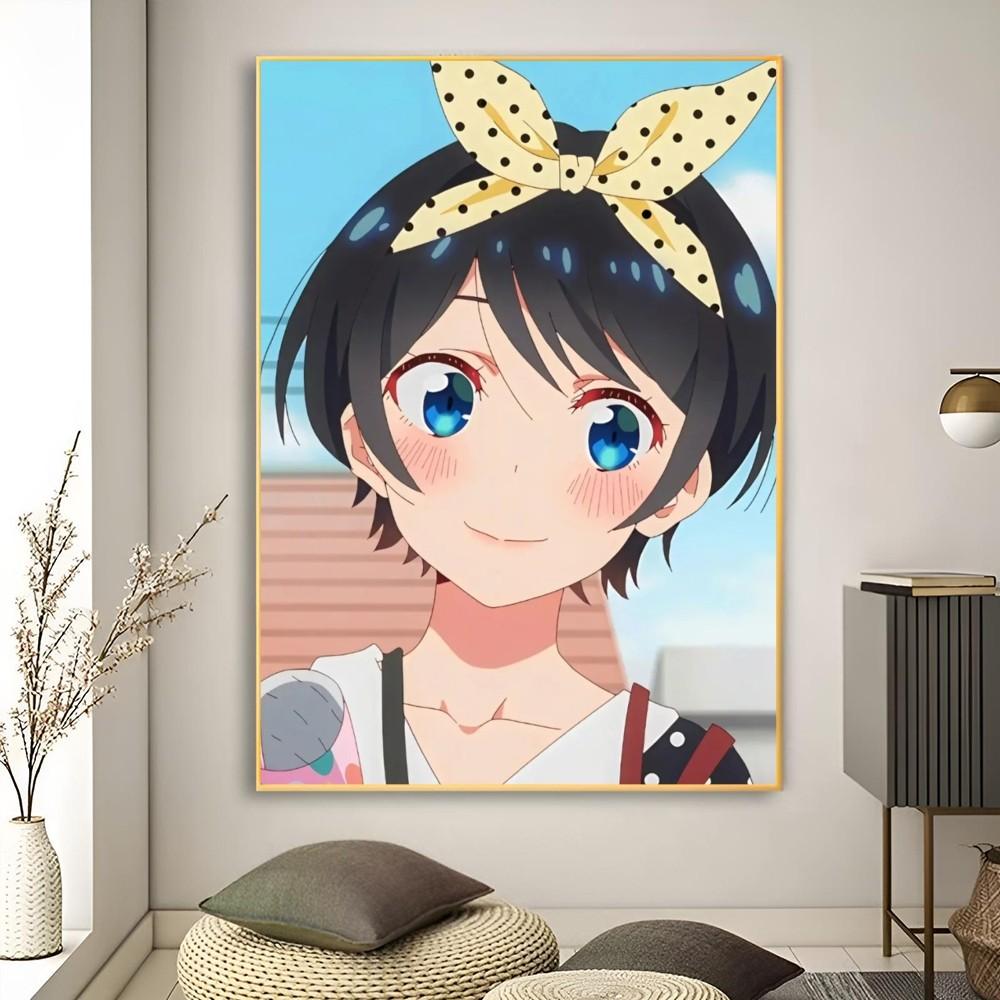 1pc Sarashina Ruka Anime Rent-a-Girlfriend Poster Poster Art Print Bar Living Room Furniture Decor