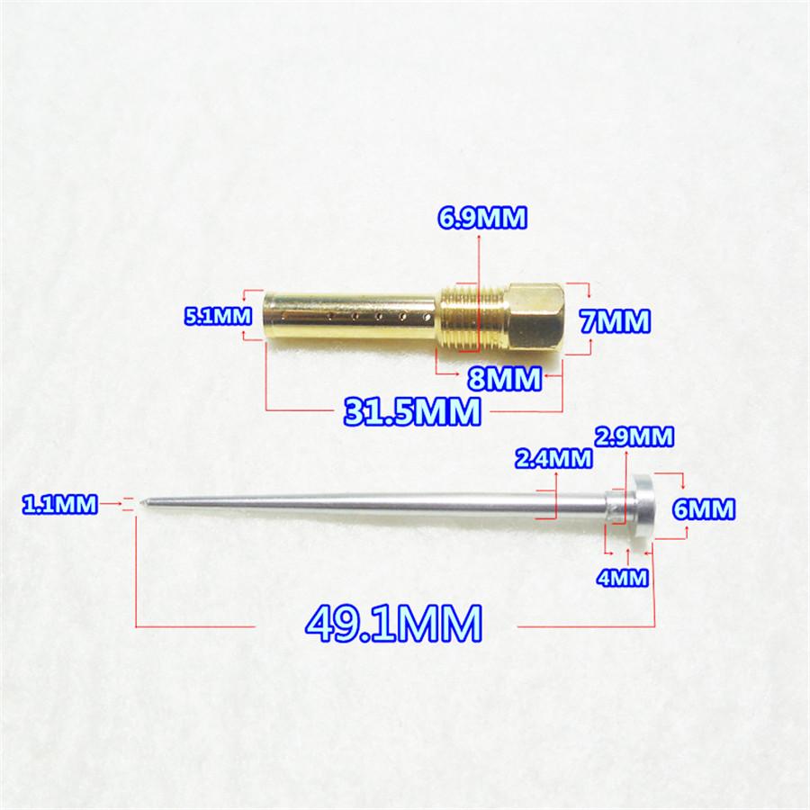 Motorcycle Carburetor Repair Kit W/ Plunger Assembly Float For 89-98 Honda PC800
