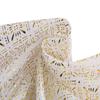 Living Room Sheer Curtain – European Embossed Pattern, Gold Foil, Semi-Blackout, Rod Pocket Window Drape, 1 Panel