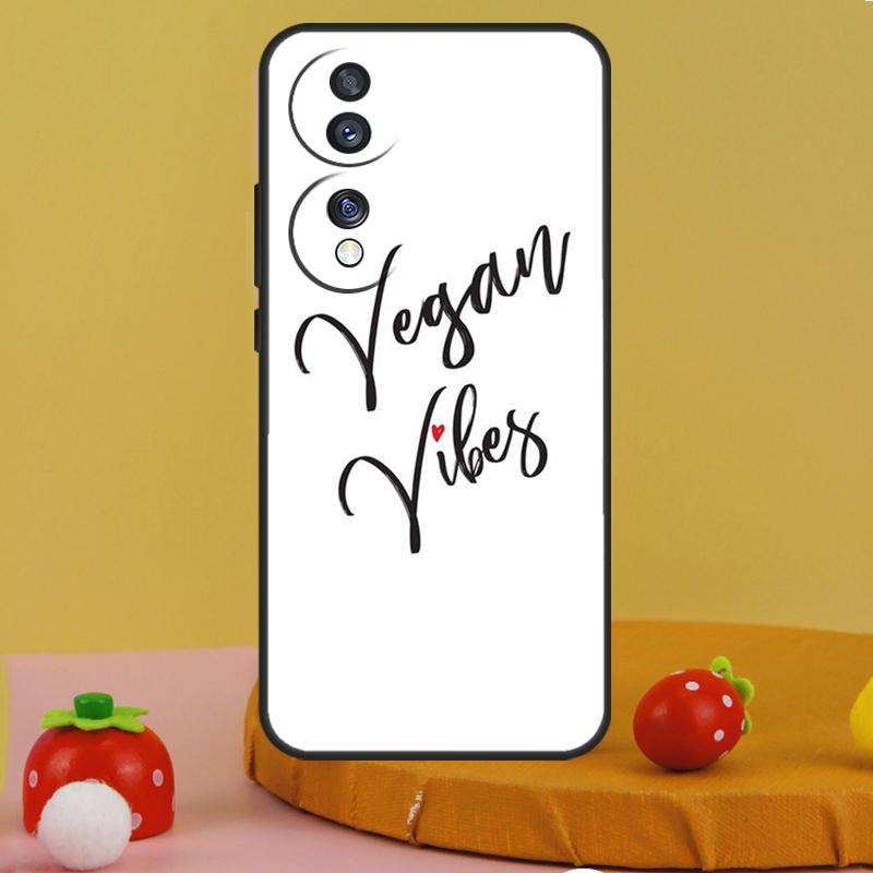 LOVE VEGGIE Vegetarian VEGAN Case For Honor 200 Pro X9c X9a X8a X7a X6a X7 X8 X9 X8b X9b 50 70 90 Magic 6 5 Lite Cover