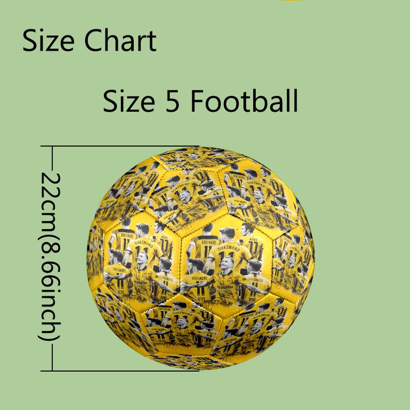 1pc Standard Football Size 5, Soccer Balls, FIFA World Cup Theme Soccer Ball, Machine Stitched, Ball for Training & Outdoor Match
