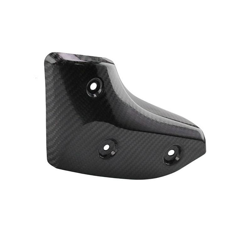 NEW-Carbon Fiber Front Exhaust Pipe Guard Protector Decorative Cover For YAMAHA T-MAX 560 530 Tmax560 Tmax530 17-21