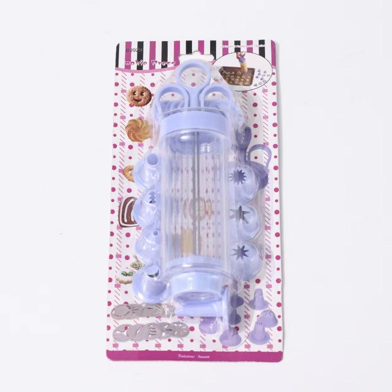 1Pc Transparent baking tool, cream cookie cake piping gun, portable and easy DIY safe and odor-free