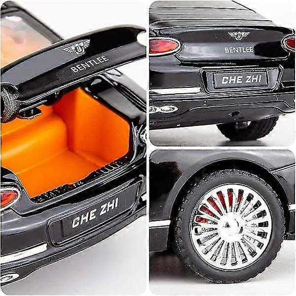 1/24 Bentley Continental Gt Model Car Alloy Diecast Toy Car Collectible Pull Back Toy Vehicle With Sound And Light Door Can Be Opened