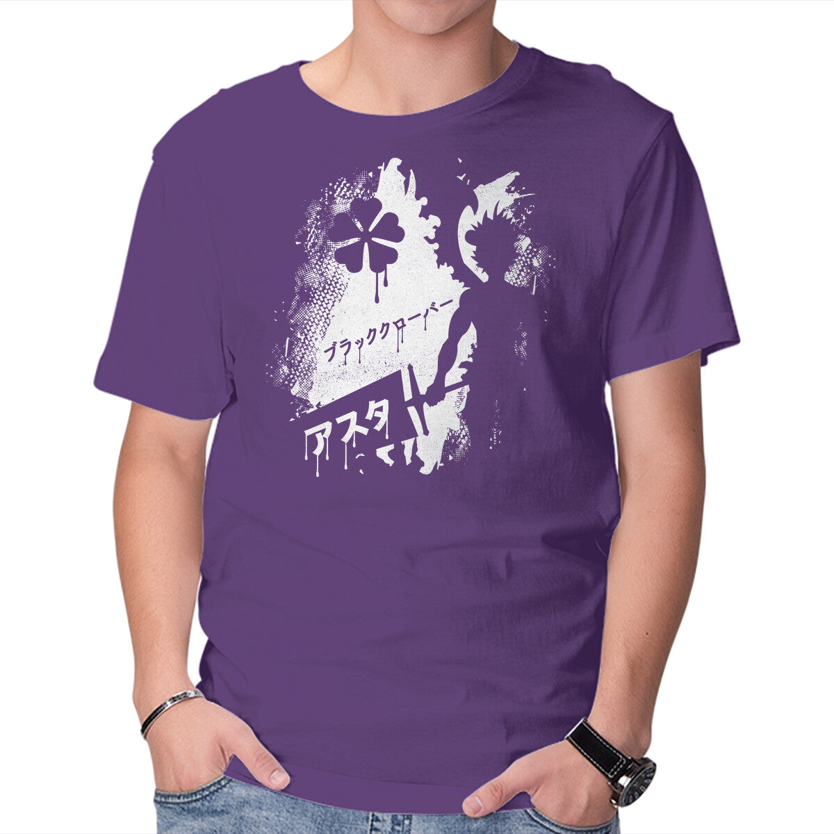 Unisex Crew Neck T-Shirt The Clover Knight Graphic Short Sleeve Casual Tee XS