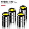 Lcnd9 4Pcs Car Logo Wheel Tire Valve Stem Caps Cover For Chevrolet Silverado Impala Malibu Equinox Cruze Camaro Cavalier Blazer