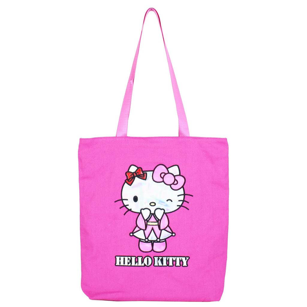 Shiny Tote Bag Sanrio Characters Hello Kitty Pink
