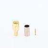SMA Male Crimp Straight RF Coaxial Adapter 1 Set Gold Plated Contact Compatible with RG58 RG142 LMR195 Test Measurement Equipment