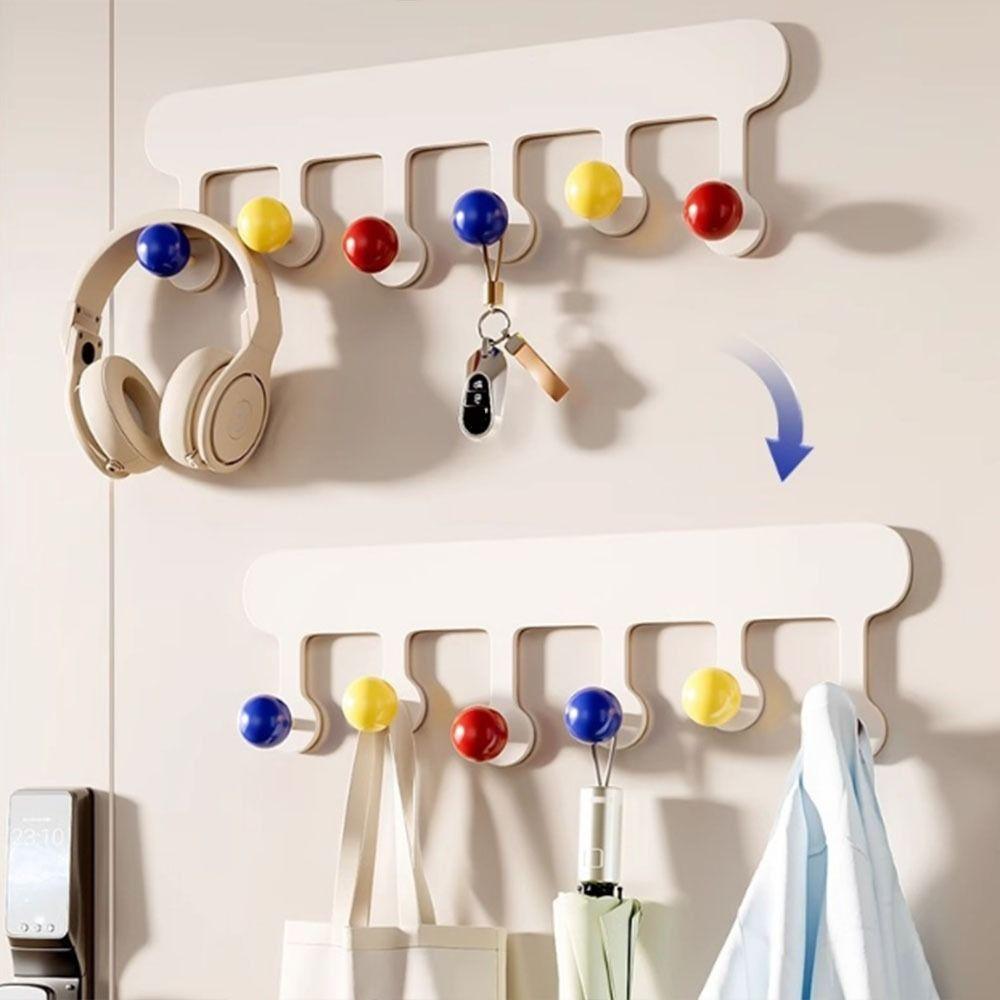 Non Punching Dopamine Magnetic Hook Wall Mounted Clothes Hanger  Refrigerator