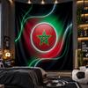 Wall Hanging Tapestry Morocco Football Print Cloth for Living Room Bedroom Home Decor