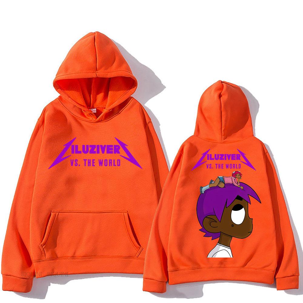 Lil Uzi Vert Hooded With Hooded Harajuku Casual Sweatshirt Long Sleeve Fleece Clothing Sudaderas Vintage Punk Pullovers