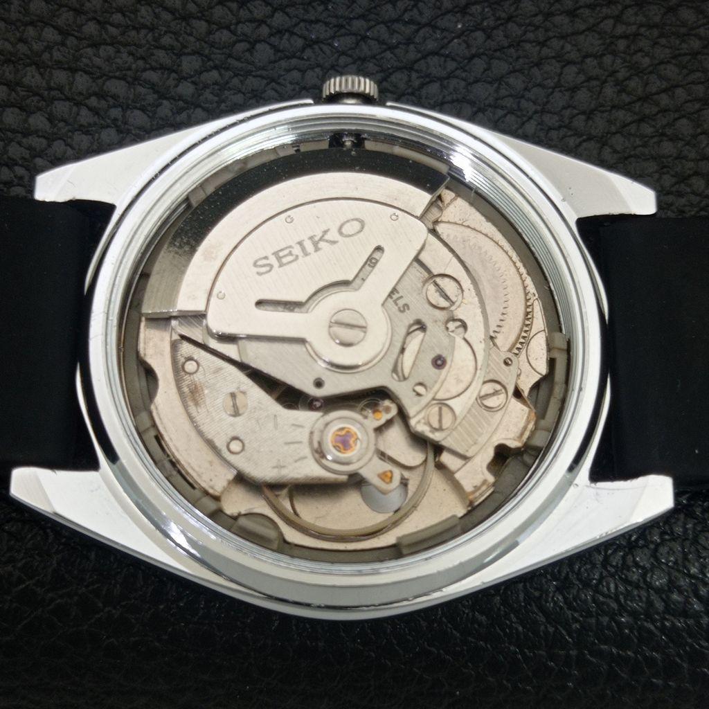 REFURBISHED VINTAGE SEIKO AUTOMATIC 6309A JAPAN MENS WHITE DIAL WATCH a442733-1