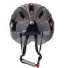 Unisex Schwarz Rot Mountainbike Rennrad Radfahren Sicherheits Kopfschutzhelm mit Brille