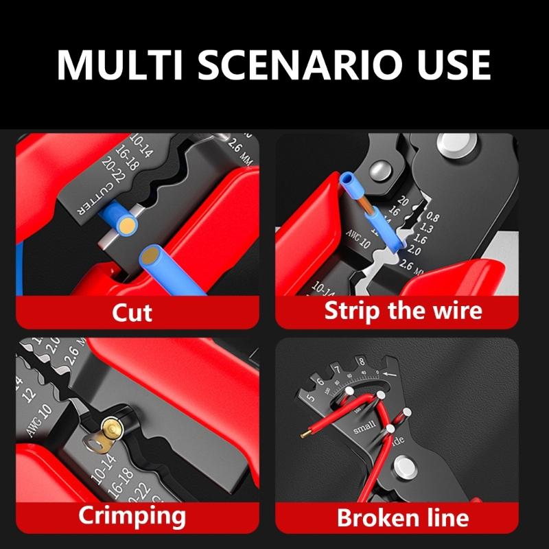 Wire Stripping Multifunctional Pliers For Cable Cut Crimp Bending Wire Stripper Wrench Cable Cutter Crimper Automatic