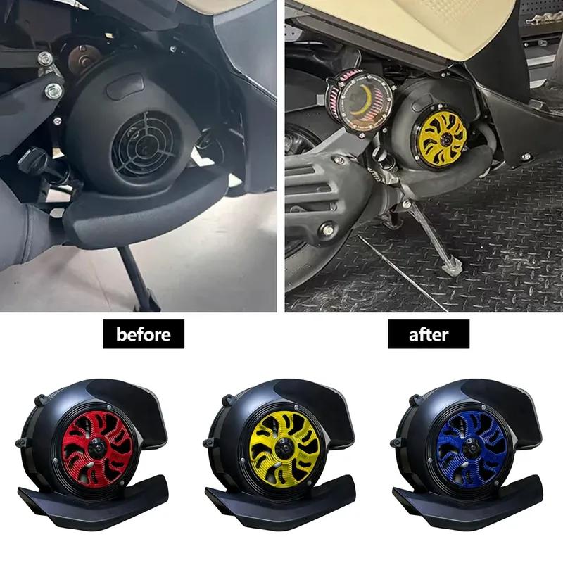 Universal Motorcycle Radiator Fan Cover Rotatable Cooling Fan Grille Engine Protection for VESPA 125/150 LX LXV S SPRINT GTS