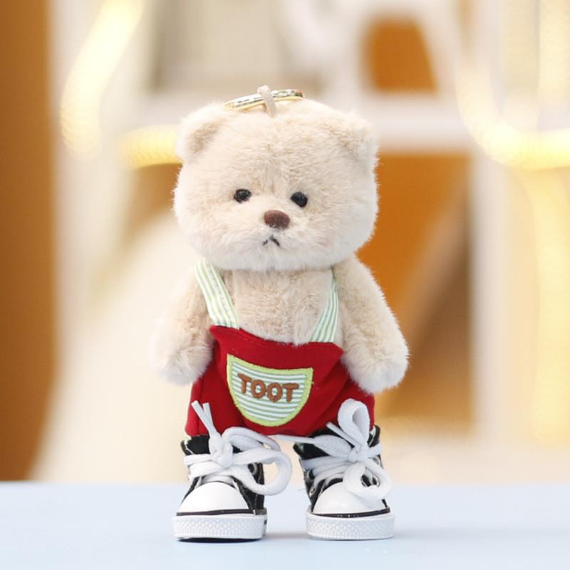 Plush Teddytales Toy With Dress Keychain Gift For Girls And Kids