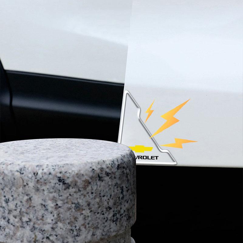 2Pcs Transparent Car Door Corner Cover Anti-Scratch Protection Sticker For Chevrolet Spark Captiva Camaro Lova Aveo Auto Rear View Mirror Sun Eyebrow